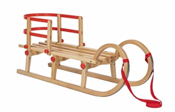 Klappschlitten von Impag mit Rückenlehne